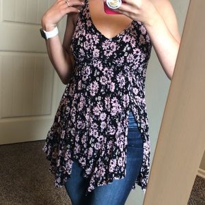 Patrons of peace flowy floral tank